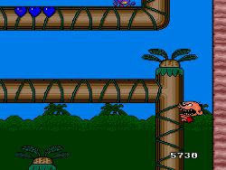 bonk'#s adventure tree level on turbografx